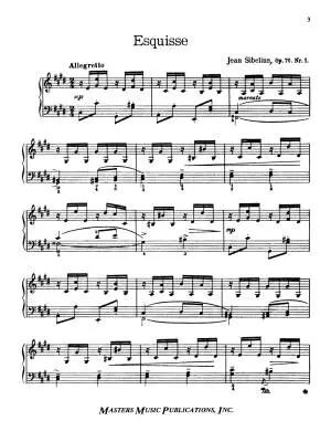 13 Pieces, Op. 76 - Sibelius - Piano - Book