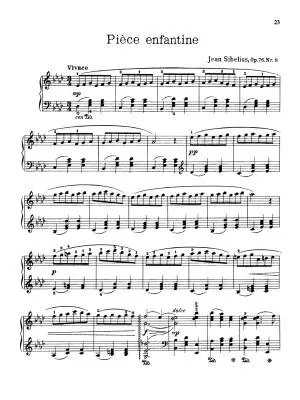 13 Pieces, Op. 76 - Sibelius - Piano - Book