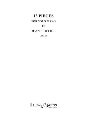 13 Pieces, Op. 76 - Sibelius - Piano - Book
