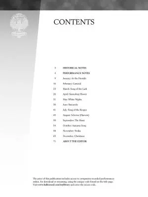 The Seasons, Op. 37 - Tchaikovsky/Dossin - Piano - Book/Audio Online