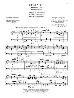 The Seasons, Op. 37 - Tchaikovsky/Dossin - Piano - Book/Audio Online