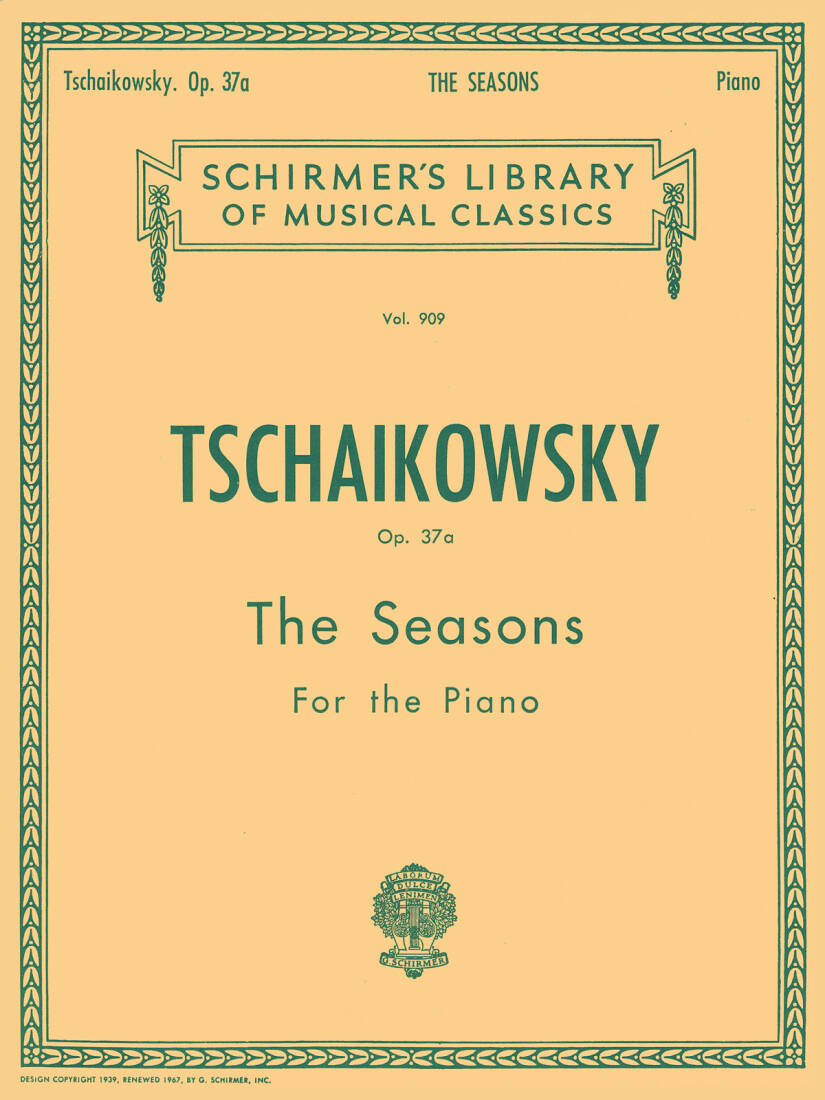 Seasons, Op. 37a - Tchaikovsky - Piano - Book