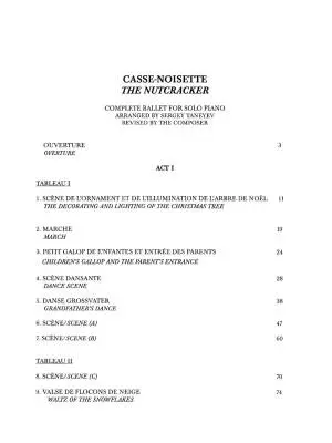 The Nutcracker: Complete Ballet - Tchaikovsky - Piano - Book