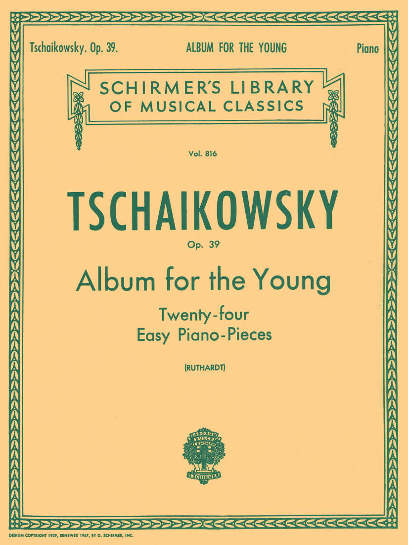 Album for the Young, Op. 39 - Tchaikovsky - Piano - Book