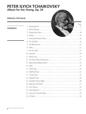 Album for the Young, Op. 39 - Tchaikovsky/Novik - Piano - Book