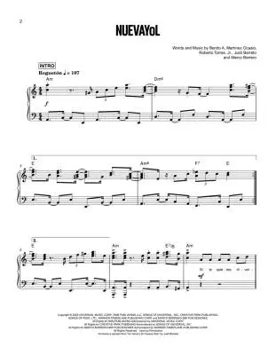 DeBi TiRAR MaS FOToS - Bad Bunny - Piano (Easy) - Book