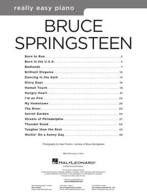 Bruce Springsteen: Really Easy Piano - Book