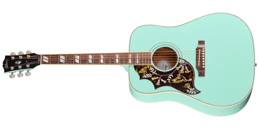 Gibson - Hummingbird Standard Acoustic/Electric Guitar with Hardshell Case - Southwestern Turquoise (Left Handed)