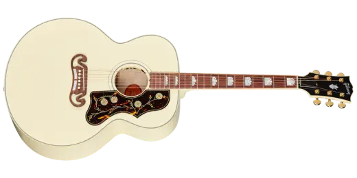 Gibson - SJ-200 Standard Acoustic/Electric Guitar - Classic White