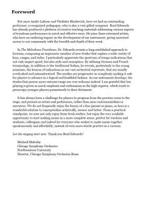 The Melodious Trombone - Edwards - Trombone - Book