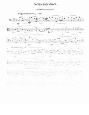 The Melodious Trombone - Edwards - Trombone - Book