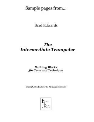The Intermediate Trumpeter - Edwards - Trumpet - Book