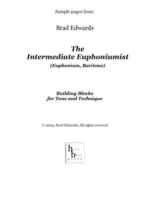 The Intermediate Euphoniumist - Edwards - Euphonium - Book