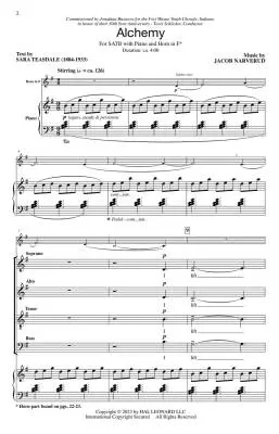 Alchemy - Narverud - Choral Octavo - SATB Accompanied