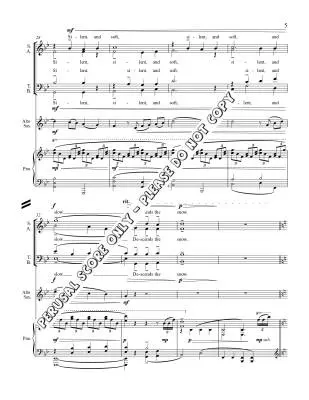 Snowflakes - Wadsworth - Choral Octavo - SATB/Piano/Alto Saxophone