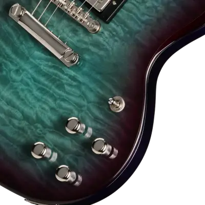 SG Custom Modern Quilt Electric Guitar with Gigbag - Blueberry Burst