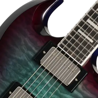 SG Custom Modern Quilt Electric Guitar with Gigbag - Blueberry Burst