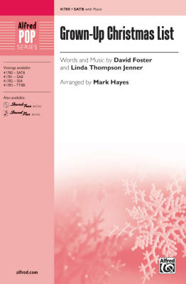 Alfred Publishing - Grown-Up Christmas List - Foster/Thompson-Jenner/Hayes - SATB