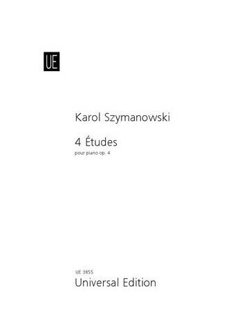 4 Etudes, Op. 4 - Szymanowski - Piano - Book
