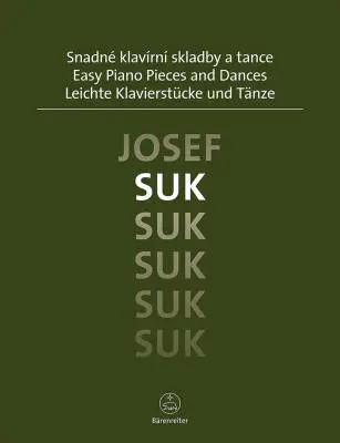 Baerenreiter Verlag - Easy Piano Pieces and Dances - Suk - Performance Score, Anthology - Piano