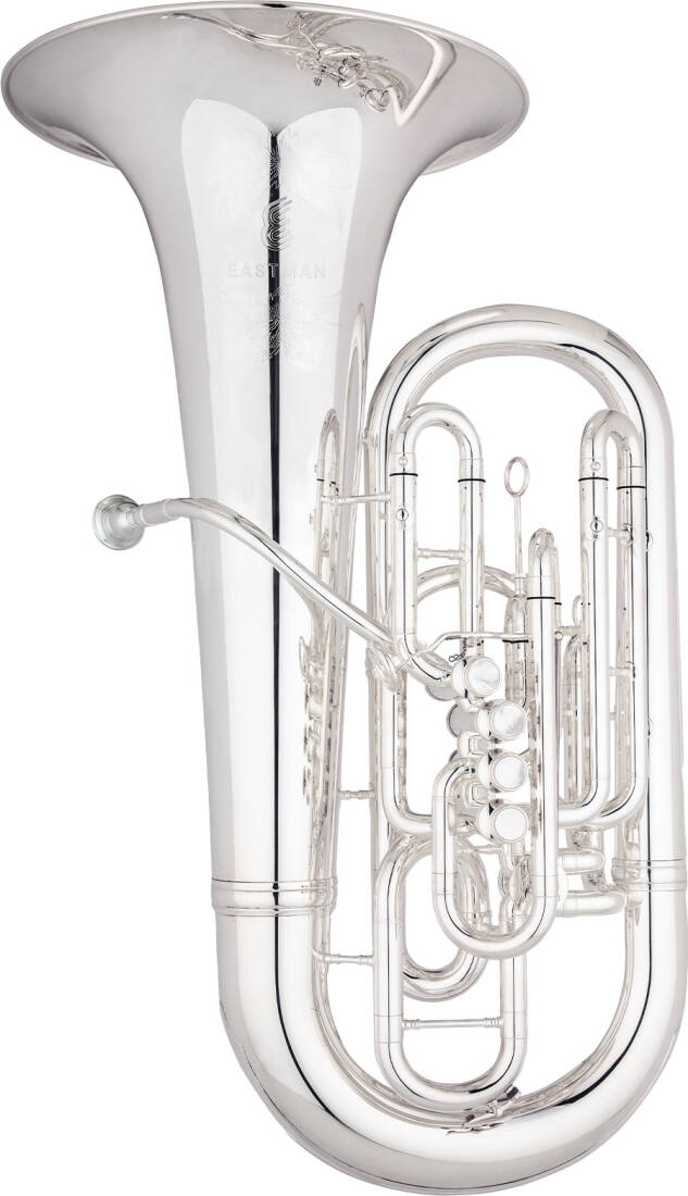 EBF861S Professional 4 Piston Tuba - Silver-Plated