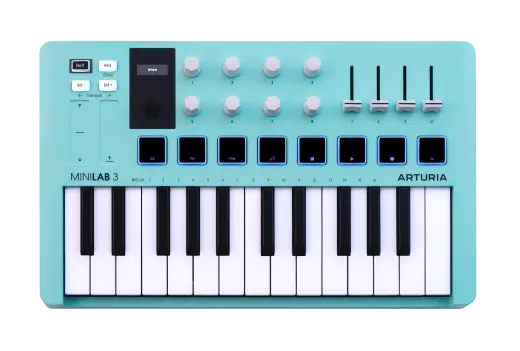 Arturia - MiniLab 3 25-Key MIDI Controller w/Software -  Aquamarine
