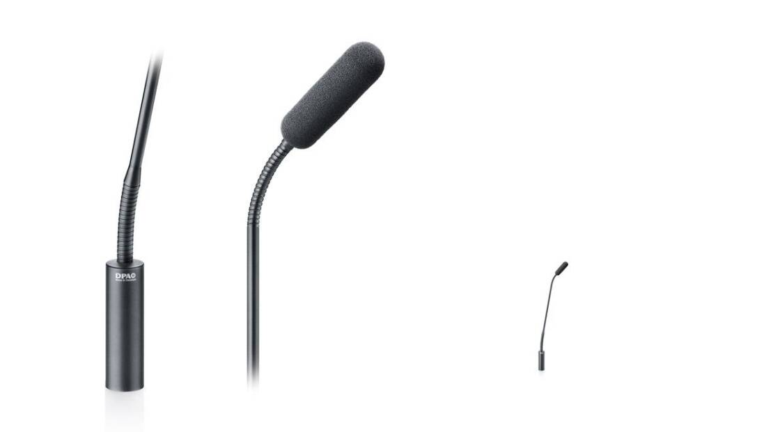 4098 CORE Supercardioid Microphone, XLR, 32 cm (13 in) Boom, Top and Bottom Gooseneck - Black