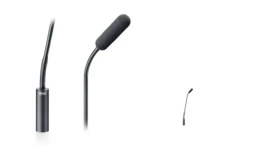 DPA Microphones - 4098 CORE Supercardioid Microphone, XLR, 32 cm (13 in) Boom, Top and Bottom Gooseneck - Black