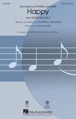 Hal Leonard - Happy (from Despicable Me 2) - Williams/Brymer - SATB