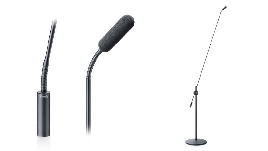 4098 CORE Supercardioid Microphone, XLR, 122 cm (48 in) Boom w/Floor Stand - Black