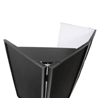 Four Panel Party Black Frame Collapse and Go DJ Facade
