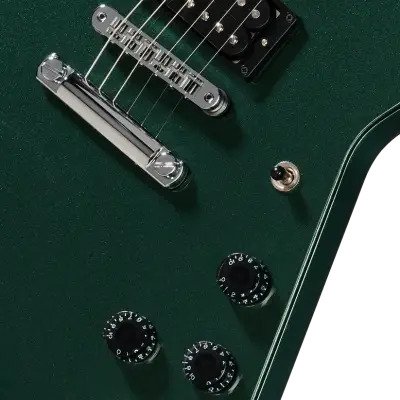 Explorer 80s Electric Guitar with Hardshell Case - British Racing Green