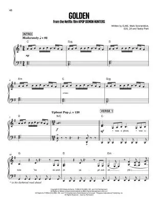 2025-2026 Music Awards - Piano/Vocal/Guitar - Book