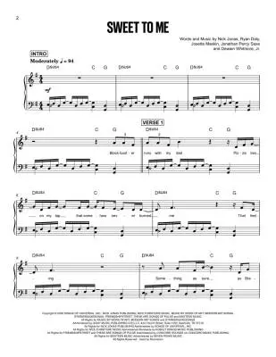 Sunday Best - Jonas - Piano/Lyrics - Book