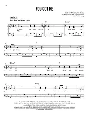 Sunday Best - Jonas - Piano/Lyrics - Book