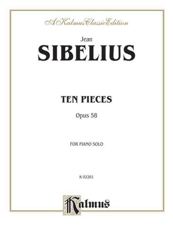 Ten Pieces, Op. 58 - Sibelius - Piano - Book