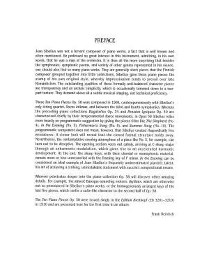 Ten Pieces, Op. 58 - Sibelius - Piano - Book