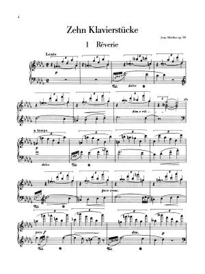 Ten Pieces, Op. 58 - Sibelius - Piano - Book