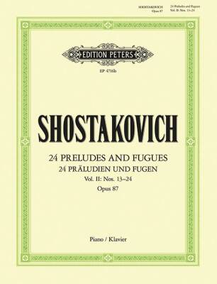 24 Preludes and Fugues, Op.87 Volume 2 - Shostakovich - Piano - Book