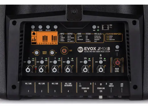 EVOX 12 Active Two-way Column Speaker Array with 15\'\' Subwoofer - Black