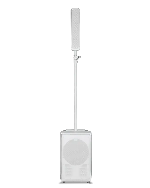 EVOX J8 Active Two-Way Portable Column Speaker Array with 12\'\' Subwoofer - White