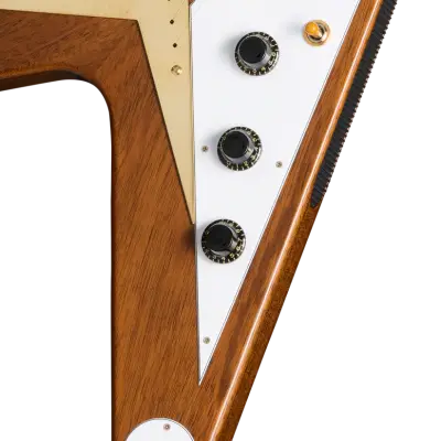 1958 Mahogany Flying V Reissue Electric Guitar with Hardshell Case - Antique Natural