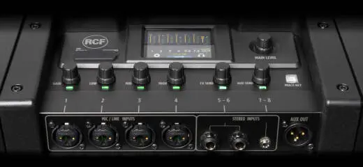 EVOX JMIX9 Active Three-Way Column Music System with Built-In Mixer and DSP - Black