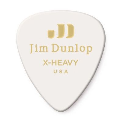 Dunlop - Celluloid Player Pack (12 Pack) - White Extra Heavy