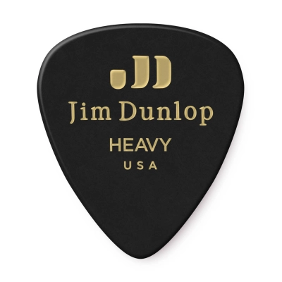 Dunlop - Celluloid Player Pack (12 Pack) - Black Heavy