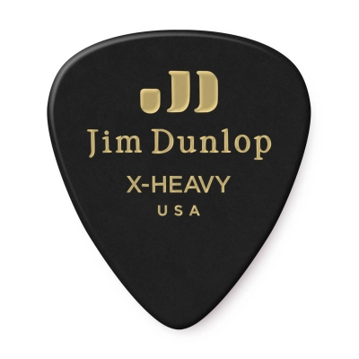 Dunlop - Celluloid Player Pack (12 Pack) - Black Extra Heavy