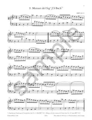 The Notebooks for Anna Magdalena, 1722 & 1725 - Bach/Wolff - Piano - Book