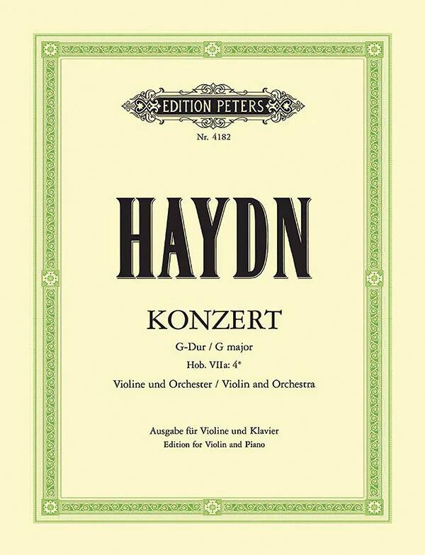 Violin Concerto in G Hob. VIIa:4 - Haydn/Kuchler - Violin/Piano - Book