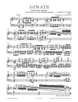 Sonata in C minor Op.13 \'\'Pathetique\'\' - Beethoven/Fischer - Piano - Sheet