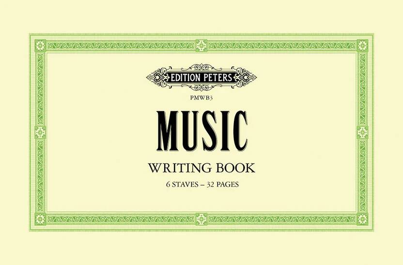 Music Writing Book - 6 Staves - 32 Pages